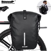 Rhinowalk Bicycle bag&Pannier 100% Fully Waterproof 27L Big Bike Bag capacity Multifunctional Rear Rack Pannier Bag Cycling Bags