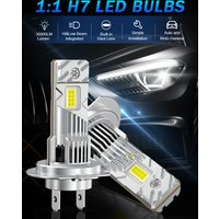 30000LM 2Pcs H7 4300K LED Headlight Bulbs High Low Beam H7 Super Bright 12V 6500K 4300K Car Motorcycle Auto Lights