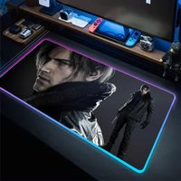 Resident Evil Requiem Mouse Pad Anime Gaming Mouse Pad LED Table Pads Backlit Rubber Desktop XXL RGB Desk Mats