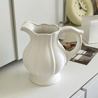 Flower Vase Farmhouse Pitcher Vase Housewarming Gift Elegant Plant Pot Vase