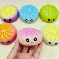 Relaxation Simulated Dumpling Stress Ball Soft Squeeze Toy for Adults and Kids 1Pcs