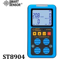 Multifunctional Gas Detector Oxygen O2 Hydrogen Sulfide H2S Carbon Monoxide CO Combustible Gas Leaking LEL Gas Smoke Detector