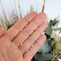 925 Sterling Silver Ear Needle Minimalist Earrings Heart/Star/Moon Small Stud Earrings Popular Jewelry For Women Birthday Gifts