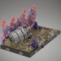 681pcs MOC Ambush Diorama Collection The Clone Wars Season Star Battle UCS Model Building Blocks Toys Festival Gifts