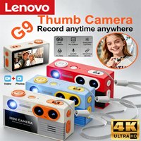 Lenovo G9 4K 500MP HD Thumb Camera: Stylish Dual-Lens Portable Mini Camera for Students with Built-in Filters Perfect Gift