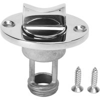 Marine Drain Plug 1in Stainless Steel Screw Type Boat Drain Valve with O Ring Washer for Replacement