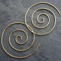 Exaggerated Big Spiral Hoop Earring For Women Tiny Minimalist Multilayer Round Pendientes Earrings Boho Party Jewelry Gift