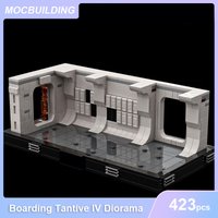 Boarding Tantive IV Diorama Model MOC Building Blocks DIY Assemble Bricks Collection Display Educational Toys Gifts 423PCS