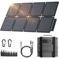 LIONSHEE 60W Mini Solar Panel Pocket-Sized Portable Solar Charger IP67 Waterproof USB-C for Power Stations Power Banks Outdoo