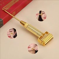 Facial Reflexology Massage Tool Retractable Acupuncture Pen Double Headed Spring Loaded Ear Body Point Probe Acupuncture Roller