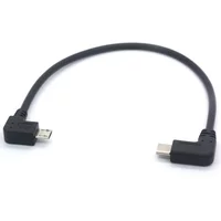 AliExpress Type C to Micro USB Cable 90 Degree Micro 5 Pin Male to USB C Male Extension