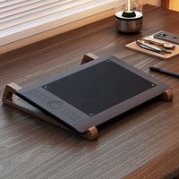 ⭐ Wooden Laptop Stand Ergonomic PortableTriangular Design Desk Riser For Cooling Reading Office Accessory