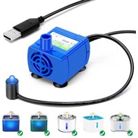 Cat Water Fountain Pump, Pet Fountain Led Replacement Pump DR-DC160 Motor, Suitable For Flower-Shaped Faucet Cat Water Dispense