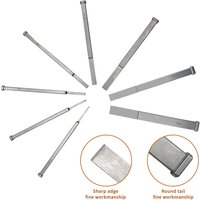 QSWTITAN Bone Osteotomes thin Autoclaveable Bone Knife 2mm-15mm pet Orthopedics Instrument