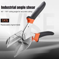 Ciseaux à onglets réglables, goulotte tranchante, plastique, ciseaux à onglets multi-angle, 2 sphpopularité pour couper le bois, PVC, 45-135 °