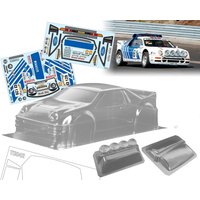 1/10 RS200 Rally drift RC PC body shell lampshade 190mm width Transparent drift body shell RC hsp hpi trax Tamiya