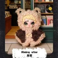 New ZFAZ Owen Rock Star Series Plush Blind Box Backpack Pendant Decoration Doll Trendy Toys Mystery Box Birthday Surprise Gifts