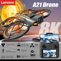 Lenovo A21 PRO Drone 8K Professional 4K HD Dual Cameras with screen RC 5G Brushless Motor Obstacle Avoidance Quadcopter Toys
