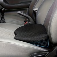 2-in-1 Car Seat Cushion Lumbar Pillow Universal Memory Foam Support Pad for Improved Driving Comfort Vision Back Pain Relief
