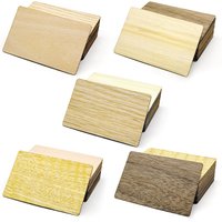 2pcs Walnut Wooden NFC Card 13.56MHZ NFC215 Membership Contactless Business Gift Social Recognition Card