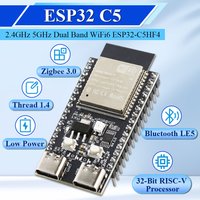 ESP32-C5 Entwicklungsboard Dual-Frequenz 2,4G und 5GHz WiFi-Modul ESP32C5-DevKitC-1 N4 4MB Flash CH340 CH343 32PIN TYPE-C