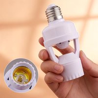 Intelligent E27 Lamp Base Converter PIR Smart Motion Sensor Lamp Holder E27 Smart Light Bulb Holder Adapter