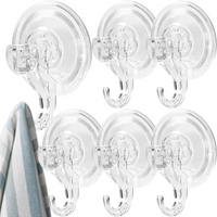 Transparent Suction Cup Hook Heavy Duty Reusable Vacuum Sucker Kitchen Bathroom Window Glass Wall Hooks Waterproo Towel Holder
