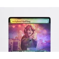 Delighted Halfling holo/Foil TCG proxy Magical Cards Game Black Top Quality Proxy Playing Cards Board Game Trading Cards Proxy