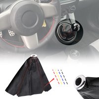 23mm Universal Car Gear Shift Collars Pu Leather Car Shift Collar Automatic Car Manual Shift Lever Knob Shift Boot Cover Legging