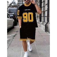 The 2026 summer new men's sportswear set is a comfortable breathable casual and daily streetwear two-piece set