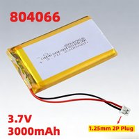 804066 Lithium Polymer Battery 3.7V 3000mAh 1.25mm 2P Plug Li-Polymer Rechargeable Batteries for Open Source R36S Retro Handheld