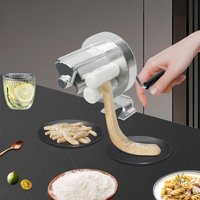 Nudelmaschine mit ergonomischem Griff, stabile Konstruktion aus Aluminiumlegierung, rutschfester und bequemer Griff, einfach zu bedienen,