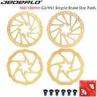G3/HS1 160mm 180mm MTB Bike Bicycle Brake Rotor Gold Brake Disc High Strength 6 Hole Stainless Steel Mountain Bike Accessories