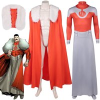Invincible Thragg Cosplay Men Costume Jumpsuit Cloak For Adult Clothes Fantasy Roleplaying Outfits Halloween Carnival Suit
