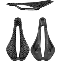 AliExpress GOLDIX T68 3D printed seat cushion with ultralight carbon fiber bottom plate and TPU printed pattern front/optional EVA leather