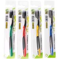 1 PC Bamboo Charcoal Toothbrush Oral Hygiene Ultra Soft Toothbrush Natural Teeth Cleaning Teeth Care Brush