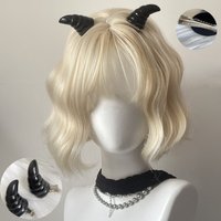 1 Piece Handmade Halloween Dark Gothic Horns Hairpins Cute Unicorn Night Party Horn Headpiece Cosplay Costume Props