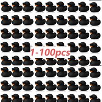 1-100pcs Black Mini Rubber Ducks in Bulk with Sunglasses Duck Gifts Mini Bath Ducks Small Duck Float Pool Ducks Bulk Toys