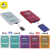 BitFunx MX4SIO SIO2SD Adapter TF/SD Card Adapter Card Reader For SONY Playstation2 PS2 Game Console