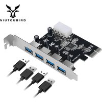 4 Port USB 3.0 PCI-E Expansion Card PCI Express PCIe USB 3.0 HUB Adapter 4-Port USB 3.0 Controller USB 3 0 PCI e PCIe Express