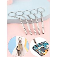 1-20PC Mini 3 in1 Screwdriver Multifunctional Precision Repair Eyeglass Screwdriver With Keychain Watch Repair Kit Tools
