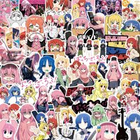 10/35/70pcs Gotoh Hitori Bocchi The Rock Cartoon Stickers Girls Ijichi Nijika Anime Sticker Kita Ikuyo Yamada Ryo Decals Gift