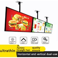 LED lightbox luminous display screen LED ultra-thin button type/backlit menu board/suitable for restaurants/cafes/billboards