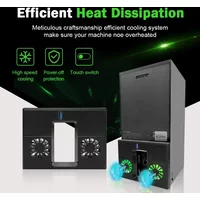 Rear Cooling Cooler Fan Replacement for XBOX Series X Host Side Mount Vertical Console Host Case Repair Parts