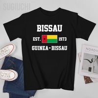 Patriotic Flag Guinea-Bissau EST.1973 Bissau Men Tshirt Tees T-Shirt O-neck T Shirts