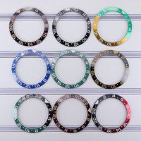 38mm Ceramic Bezel insert For 40mm SUB GMT Watch Bezel Ring Slope nh35 nh36 nh34 YACHT Diving Men Watch Replacement Repair Parts