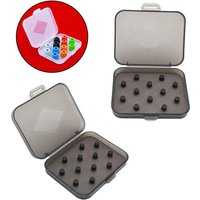 1/2Pcs Earphone Tips Box Hard Earbud Tips Eartips Protective Case for in-Ear Headphone Portable Small Box Ear Tip Dustproof
