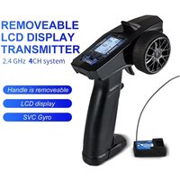 P32 Turbo Racing 91803G-C 2.4G 4CH Vt Systeem Lcd Display Radio Zender Afstandsbediening Met Ontvanger Voor Rc Auto boot