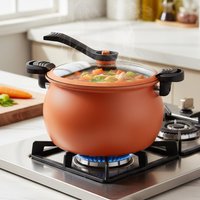 Non-stick Pressure Pot Non-stick Large-Capacity Multifunctional Cookware with Transparent Lid Slow Rice Cooker for Cooking