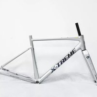 Gravel Road Bike Frame Aluminum Alloy Racing Road Bicycle Frames Carbon Fiber Fork Oil Disc Brake UDH Rear Hanger 700x42C Tyre